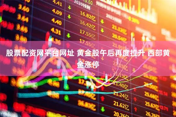 股票配资网平台网址 黄金股午后再度拉升 西部黄金涨停